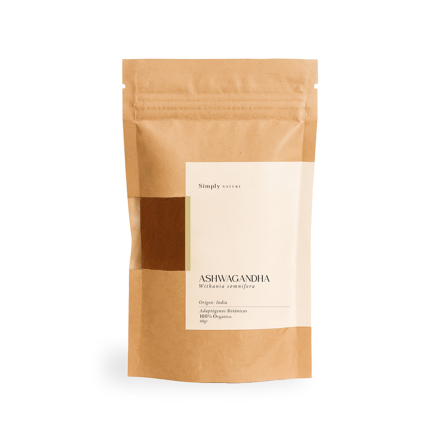 Ashwagandha extracto de polvo orgánico