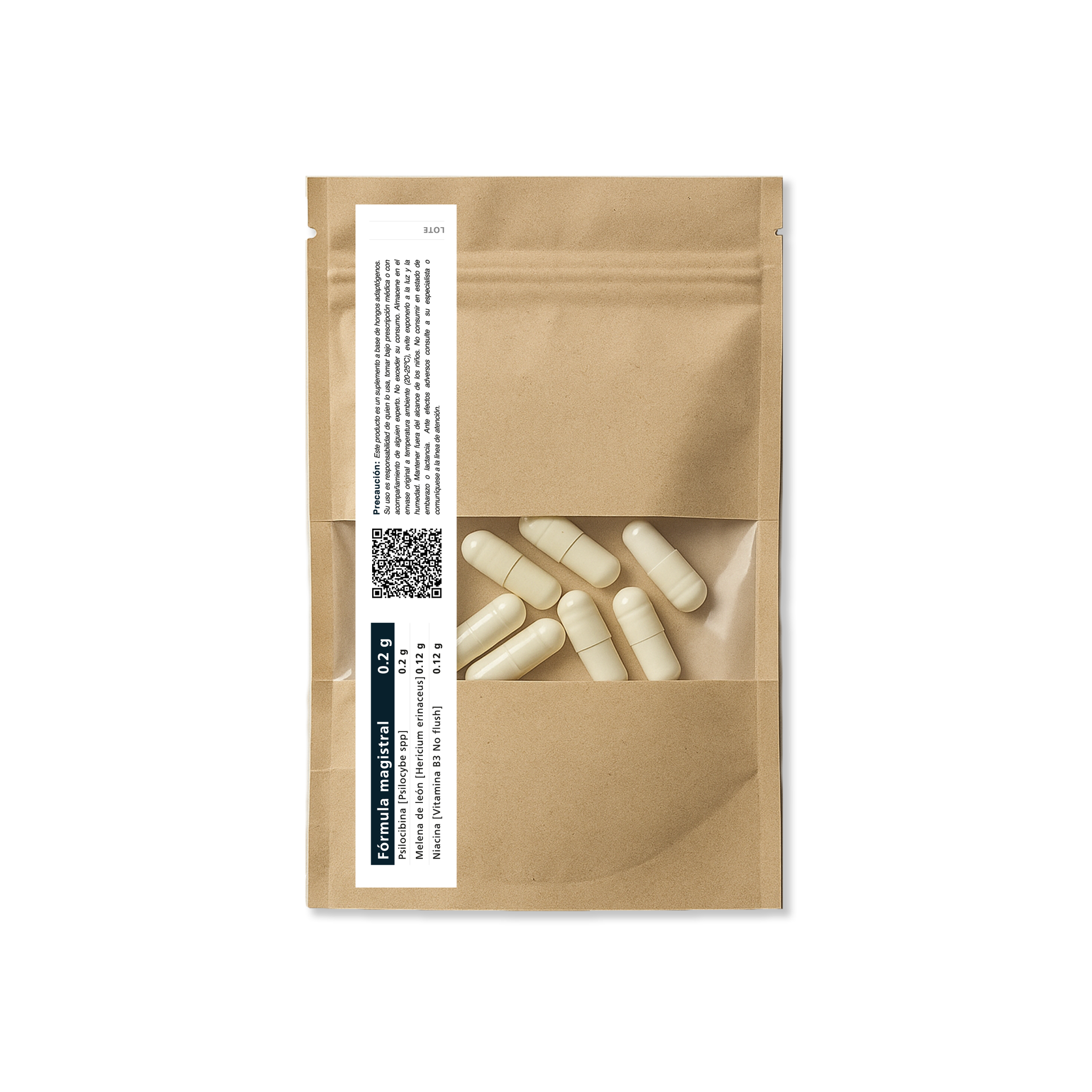 Refill Cápsulas Adaptógenos Ps1locibina  0.2g